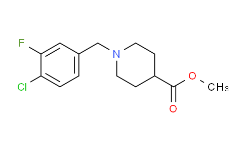 CAS No. 1443353-96-5, Methyl 1-(4-chloro-3-fluorobenzyl)piperidine-4-carboxylate