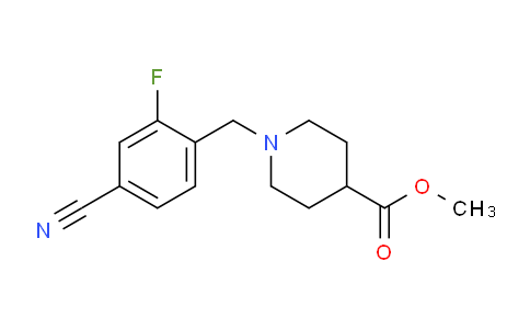 CAS No. 1017021-79-2, Methyl 1-(4-cyano-2-fluorobenzyl)piperidine-4-carboxylate