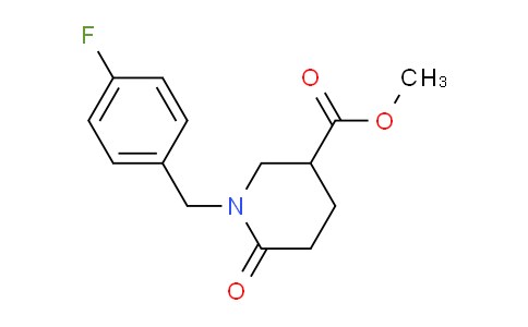 CAS No. 1069137-98-9, Methyl 1-(4-fluorobenzyl)-6-oxopiperidine-3-carboxylate
