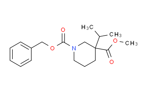 CAS No. 1363166-34-0, Methyl 1-cbz-3-isopropylpiperidine-3-carboxylate