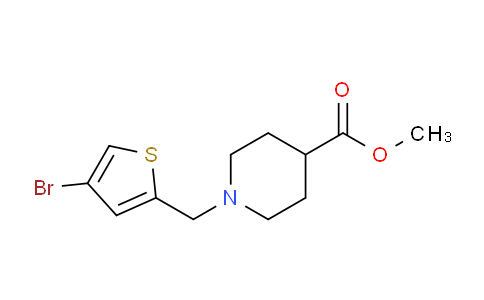 CAS No. 1305046-45-0, Methyl 1-[(4-bromothiophen-2-yl)methyl]piperidine-4-carboxylate