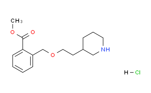 CAS No. 1220030-33-0, Methyl 2-((2-(piperidin-3-yl)ethoxy)methyl)benzoate hydrochloride