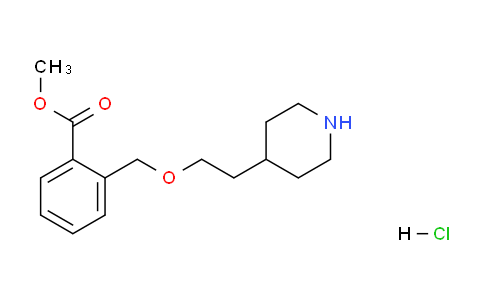 CAS No. 1220017-49-1, Methyl 2-((2-(piperidin-4-yl)ethoxy)methyl)benzoate hydrochloride