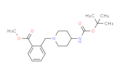 CAS No. 1286274-53-0, Methyl 2-((4-((tert-butoxycarbonyl)amino)piperidin-1-yl)methyl)benzoate