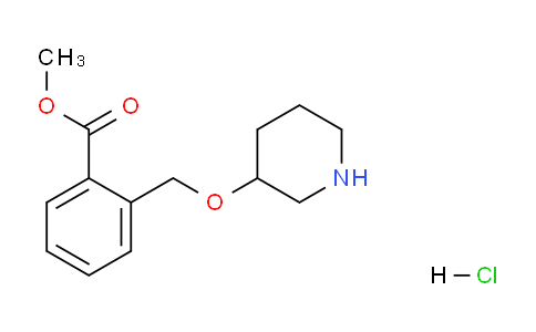 CAS No. 1220034-16-1, Methyl 2-((piperidin-3-yloxy)methyl)benzoate hydrochloride
