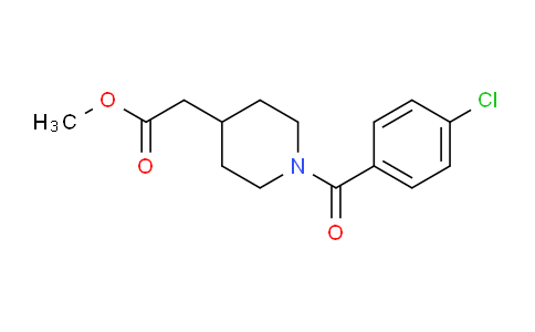CAS No. 952905-85-0, Methyl 2-(1-(4-chlorobenzoyl)piperidin-4-yl)acetate