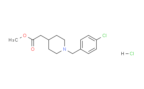 CAS No. 1158519-06-2, Methyl 2-(1-(4-chlorobenzyl)piperidin-4-yl)acetate hydrochloride