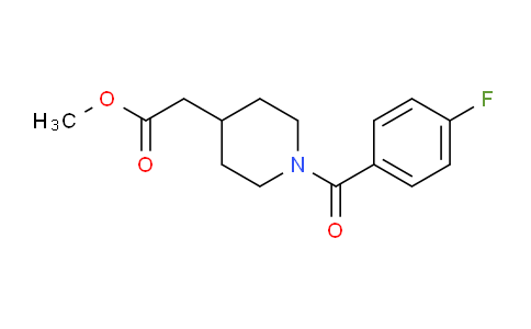 CAS No. 952949-82-5, Methyl 2-(1-(4-fluorobenzoyl)piperidin-4-yl)acetate