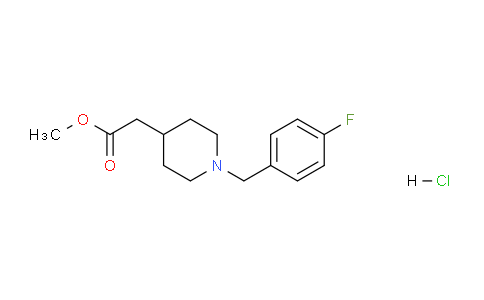 CAS No. 1158311-14-8, Methyl 2-(1-(4-fluorobenzyl)piperidin-4-yl)acetate hydrochloride