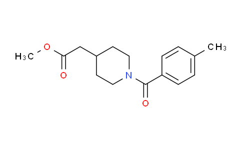 CAS No. 952949-80-3, Methyl 2-(1-(4-methylbenzoyl)piperidin-4-yl)acetate