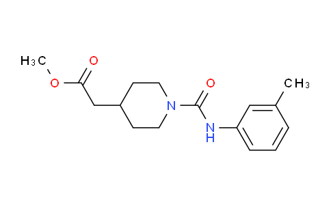 CAS No. 952949-84-7, Methyl 2-(1-(m-tolylcarbamoyl)piperidin-4-yl)acetate