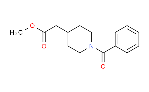 CAS No. 80221-38-1, Methyl 2-(1-benzoylpiperidin-4-yl)acetate