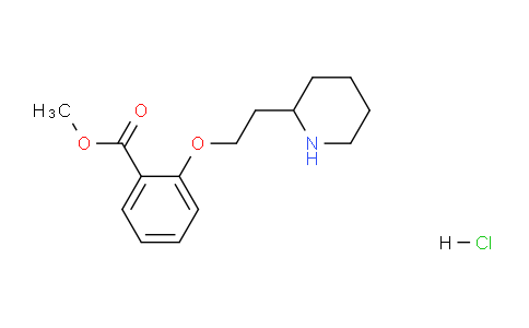 CAS No. 1220027-59-7, Methyl 2-(2-(piperidin-2-yl)ethoxy)benzoate hydrochloride