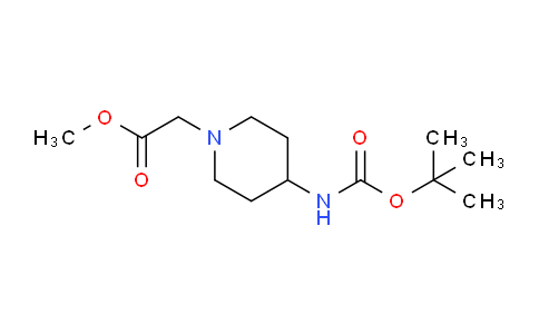 CAS No. 179688-99-4, Methyl 2-(4-((tert-butoxycarbonyl)amino)piperidin-1-yl)acetate
