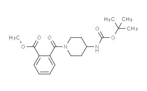 CAS No. 1286263-55-5, Methyl 2-(4-((tert-butoxycarbonyl)amino)piperidine-1-carbonyl)benzoate