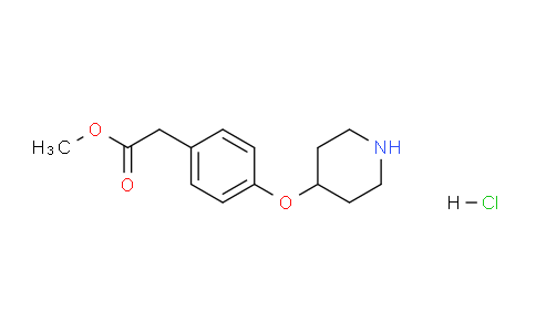 CAS No. 811813-40-8, Methyl 2-(4-(piperidin-4-yloxy)phenyl)acetate hydrochloride