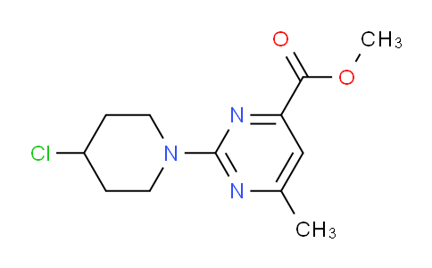 CAS No. 1355215-16-5, Methyl 2-(4-chloropiperidin-1-yl)-6-methylpyrimidine-4-carboxylate