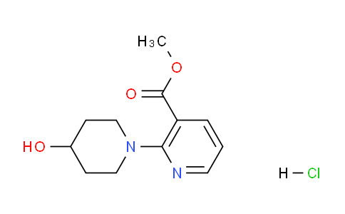 CAS No. 1185318-75-5, Methyl 2-(4-hydroxypiperidin-1-yl)nicotinate hydrochloride