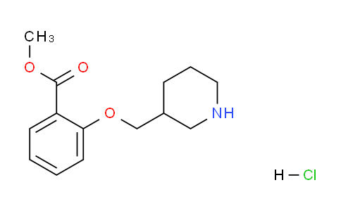 CAS No. 1220020-77-8, Methyl 2-(piperidin-3-ylmethoxy)benzoate hydrochloride
