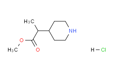 CAS No. 1185013-13-1, Methyl 2-(piperidin-4-yl)propanoate hydrochloride