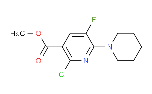 CAS No. 1706436-03-4, Methyl 2-chloro-5-fluoro-6-(piperidin-1-yl)nicotinate