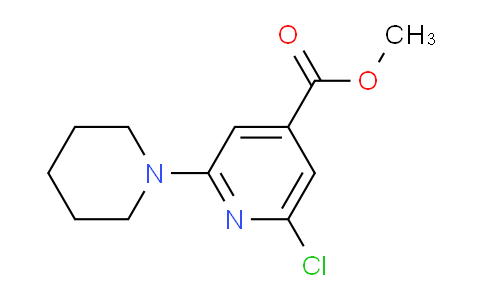 CAS No. 1227955-17-0, Methyl 2-chloro-6-(piperidin-1-yl)isonicotinate