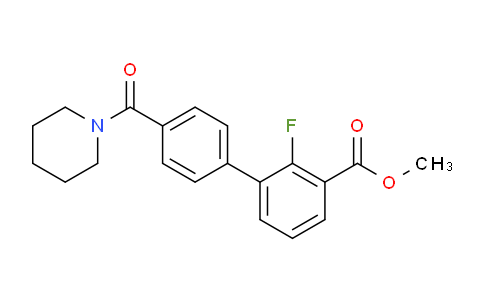 CAS No. 1381944-63-3, Methyl 2-fluoro-4'-(piperidine-1-carbonyl)-[1,1'-biphenyl]-3-carboxylate