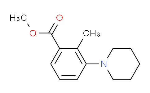 CAS No. 886497-74-1, Methyl 2-methyl-3-(piperidin-1-yl)benzoate