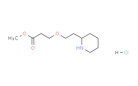 CAS No. 1219967-54-0, Methyl 3-(2-(piperidin-2-yl)ethoxy)propanoate hydrochloride