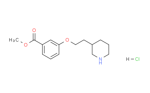 CAS No. 1219967-93-7, Methyl 3-(2-(piperidin-3-yl)ethoxy)benzoate hydrochloride