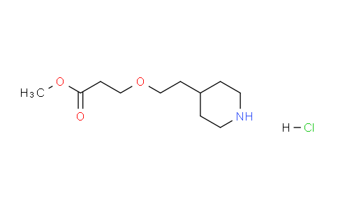 CAS No. 1220032-60-9, Methyl 3-(2-(piperidin-4-yl)ethoxy)propanoate hydrochloride