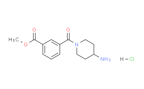CAS No. 1286274-56-3, Methyl 3-(4-aminopiperidine-1-carbonyl)benzoate hydrochloride