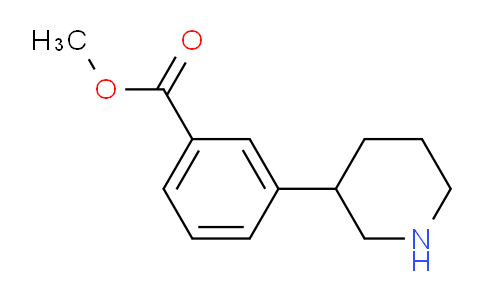 CAS No. 343966-00-7, Methyl 3-(piperidin-3-yl)benzoate