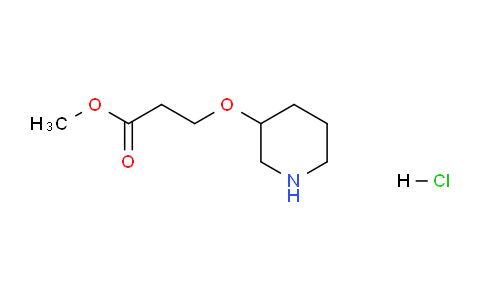 CAS No. 1219979-50-6, Methyl 3-(piperidin-3-yloxy)propanoate hydrochloride