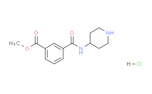 CAS No. 1233955-35-5, Methyl 3-(Piperidin-4-ylcarbamoyl)benzoate hydrochloride