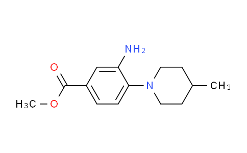 CAS No. 883291-30-3, Methyl 3-amino-4-(4-methylpiperidin-1-yl)benzoate