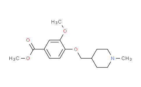 CAS No. 635678-09-0, Methyl 3-methoxy-4-((1-methylpiperidin-4-yl)methoxy)benzoate