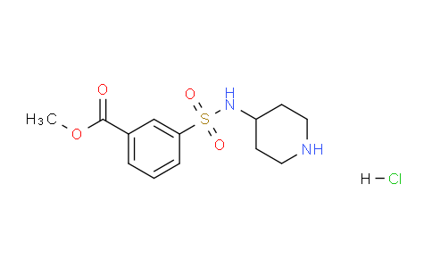 CAS No. 1286272-68-1, Methyl 3-[(piperidin-4-yl)sulfamoyl]benzoate hydrochloride