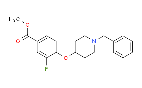 CAS No. 1383788-26-8, Methyl 4-((1-benzylpiperidin-4-yl)oxy)-3-fluorobenzoate