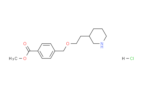 CAS No. 1220032-41-6, Methyl 4-((2-(piperidin-3-yl)ethoxy)methyl)benzoate hydrochloride