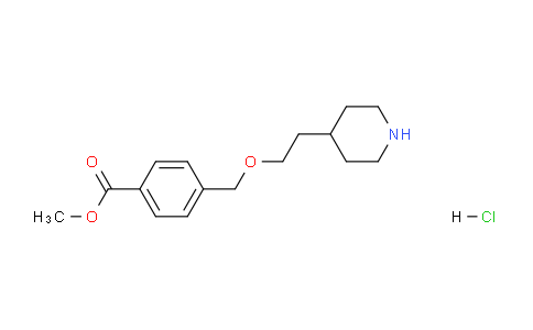 CAS No. 1219983-00-2, Methyl 4-((2-(piperidin-4-yl)ethoxy)methyl)benzoate hydrochloride