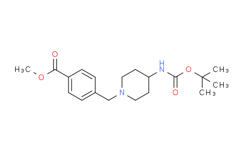 CAS No. 653593-69-2, Methyl 4-((4-((tert-butoxycarbonyl)amino)piperidin-1-yl)methyl)benzoate