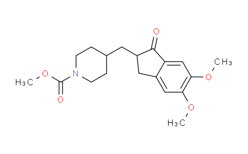 CAS No. 192701-59-0, Methyl 4-((5,6-dimethoxy-1-oxo-2,3-dihydro-1H-inden-2-yl)methyl)piperidine-1-carboxylate