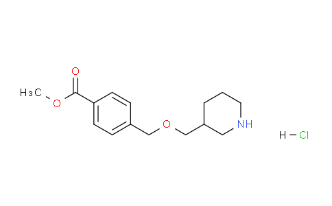 CAS No. 1220034-76-3, Methyl 4-((piperidin-3-ylmethoxy)methyl)benzoate hydrochloride