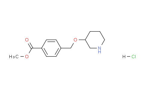 CAS No. 1220019-84-0, Methyl 4-((piperidin-3-yloxy)methyl)benzoate hydrochloride