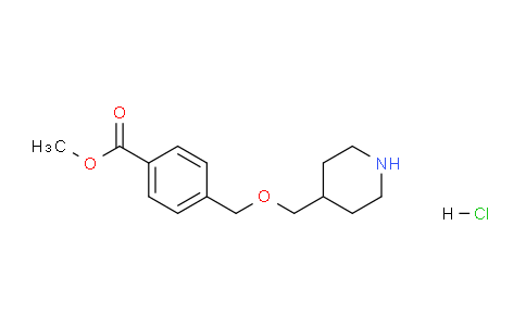 CAS No. 1220020-28-9, Methyl 4-((piperidin-4-ylmethoxy)methyl)benzoate hydrochloride