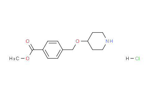 CAS No. 1220034-19-4, Methyl 4-((piperidin-4-yloxy)methyl)benzoate hydrochloride