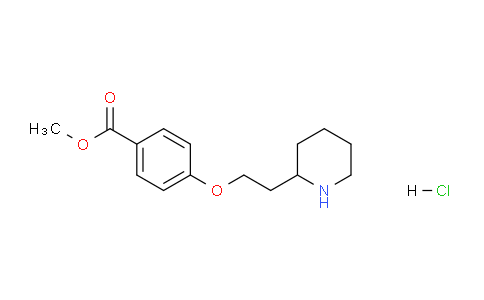 CAS No. 1219963-81-1, Methyl 4-(2-(piperidin-2-yl)ethoxy)benzoate hydrochloride