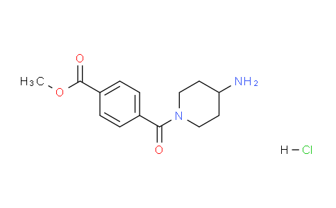 CAS No. 784177-43-1, Methyl 4-(4-aminopiperidine-1-carbonyl)benzoate hydrochloride