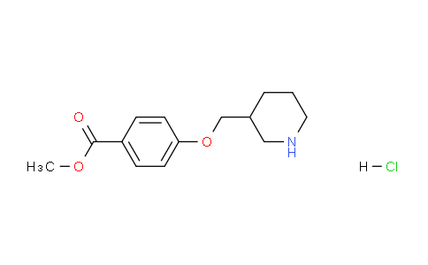 CAS No. 1219972-65-2, Methyl 4-(piperidin-3-ylmethoxy)benzoate hydrochloride